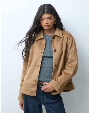 ONLY Faux Suede Jacket - Blue