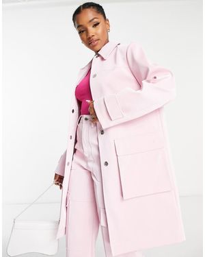 Miss selfridge pink fur coat best sale