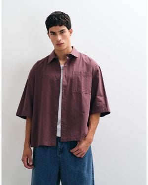 ASOS Oversized Poplin Overhemd - Paars