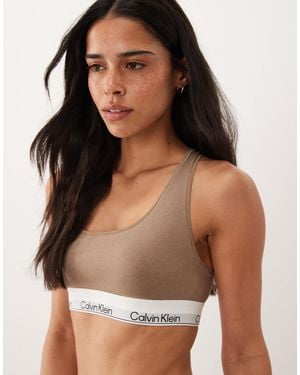 Calvin Klein Icon bralette non doublé en coton modal - Noir