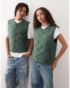 Champion – wattierte unisex-weste - Grün