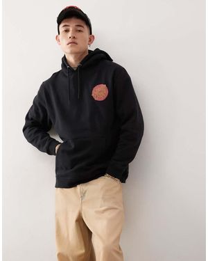 Santa Cruz Sudadera Negra Con Capucha Y Estampado Del Logo En La Espalda De - Negro