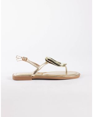 SEQWL – flache sandalen - Weiß