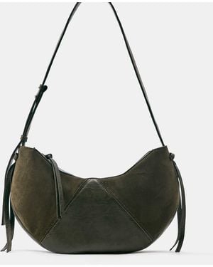 Pull&Bear Umhängetasche im materialmix - Grau