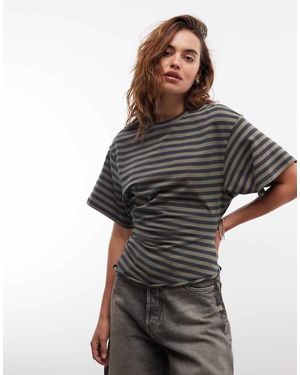 Weekday T-Shirt Stretta - Nero