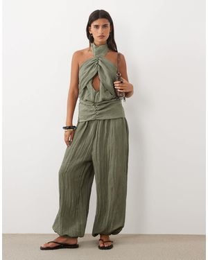 ASOS Crinkle-kombiteil-hose - Grün