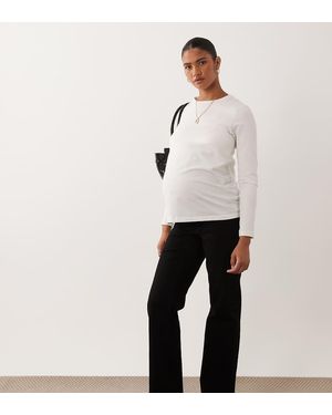 ASOS Asos Design Maternity Comfortabele Stretch Straight Leg Jeans - Wit