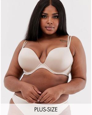 City Chic Adore Push Up Bra B - E Cup - Natural