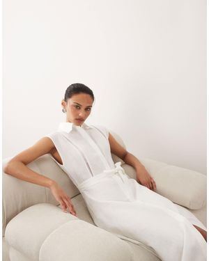 Mango – ärmelloses midikleid - Natur