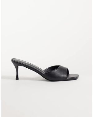 Raid Cerese Mules Met Hak Van Imitatiesuède - Naturel