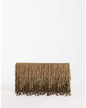 ASOS – verzierte clutch - Braun