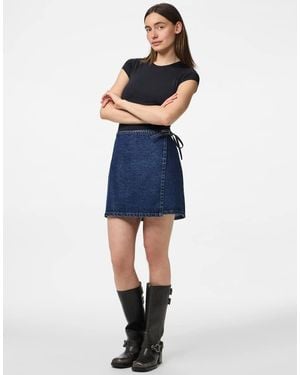 Pieces Wrap Skirt - Blue