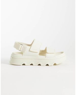 Sorel Sandalias Color Crema Con Tira Tobillera Kinetic Sunchase De -Blanco - Neutro