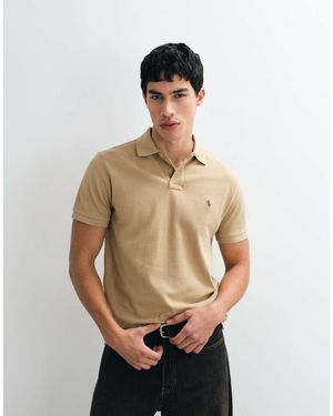 Polo Ralph Lauren Slim Custom Knit Short Sleeve - Natural