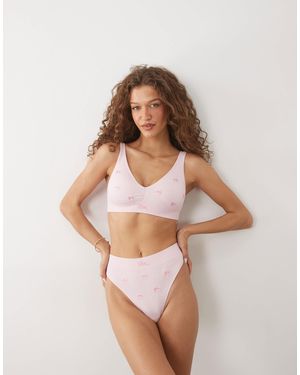 Boux Avenue – vorne gerafftes bustier - Natur