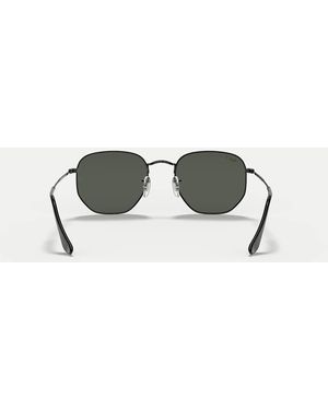 Ray-Ban Hexagonal Flat Lenses Irregular Polarised Sunglasses With Lens - Black
