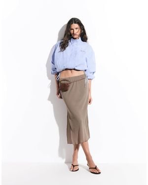 Monki Chiffon-midirock - Blau