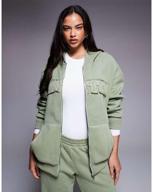 Edikted Co-Ord Forever Oversized Hoodie - Grey