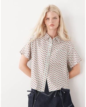 RVCA Nauti Short Sleeve Shirt - Natural