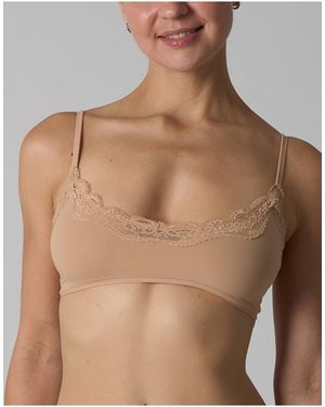 agon® Lace Trim Bralette - Brown