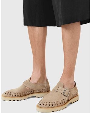 AllSaints Skiff Suede Creeper Shoes - Black