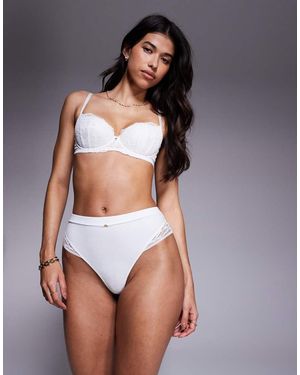 KBX Charlotte High Waist Thong - White