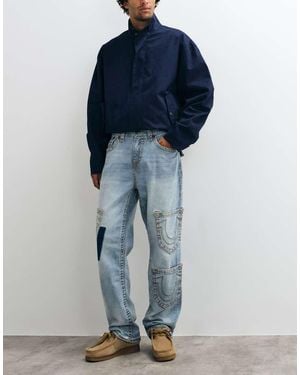 TRUE RELIGION Loose Fit Bobby Super T Flap Pocket Jeans - Blue