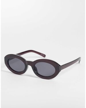 ONLY – ovale sonnenbrille - Rot