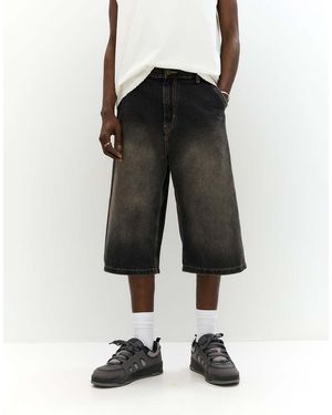 Pull&Bear Superbaggy Jorts - Zwart