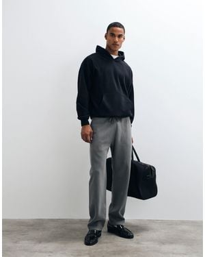 Abercrombie & Fitch Jogging droit délavé - Bleu