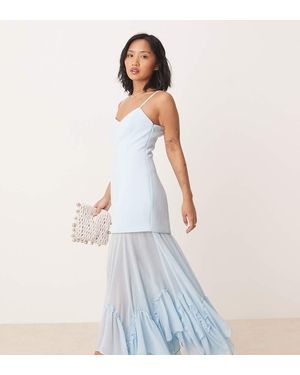 Forever New Sheer Maxi Dress - White