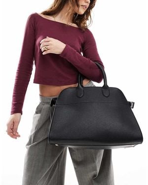 Glamorous Bolso Tote Grande Con Asa De Mano De - Rojo