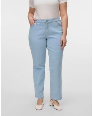 Vero Moda Vaqueros De Corte Recto De - Azul