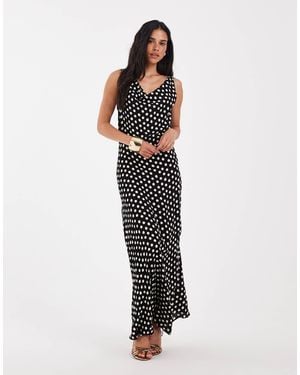 Aware Ärmelloses maxikleid mit wasserfallausschnitt - Weiß