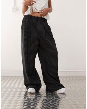Collusion Relaxed Pull On Trouser - Blue