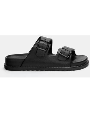 Pull&Bear Sandali Gommati Neri - Nero