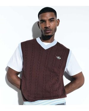 adidas Originals x ASOS Knit Tank - Brown