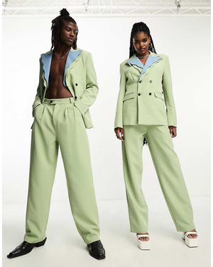 Sister Jane Tailored 70S Suit Trouser Co-Ord - Green