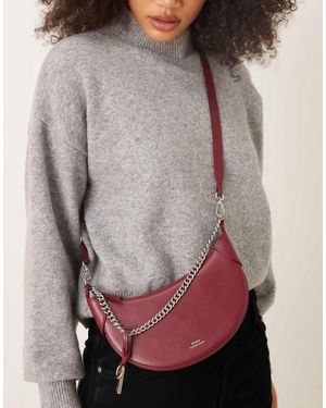 Polo Ralph Lauren Crossbody Leather Bag - Grey