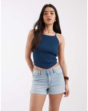 JJXX Nice Rolled Denim Shorts - Blue