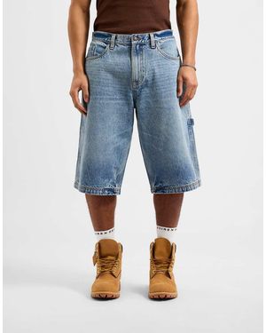 AVX Dam Denim 3/4 Length Shorts - Blue