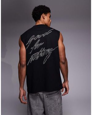 Good For Nothing Sleeveless Vest - Blue