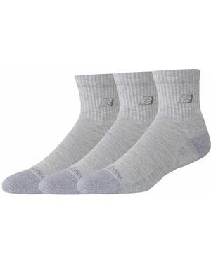 New Balance Active premium 3er-pack quarter-socken - Grau
