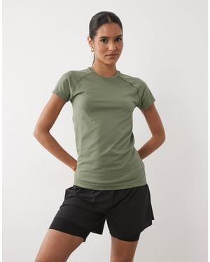 Sweaty Betty Athlete nahtloses workout-t-shirt - Grün