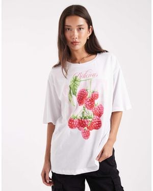 ONLY – oversize-t-shirt - Weiß