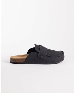 SEQWL Soda Slip On Loafer Style Mules - Black