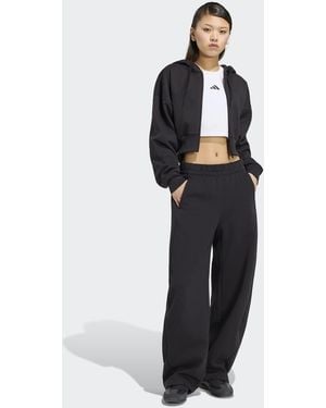 adidas Originals Essentials Contemporary Fleece Barrel Trousers - Black