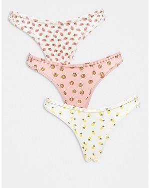 Daisy Street 3 Pack Briefs - White