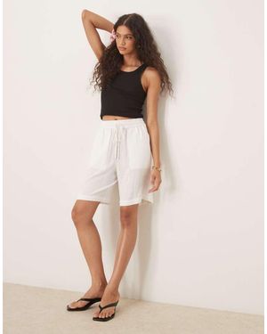 SELECTED Linnenmix Short - Naturel