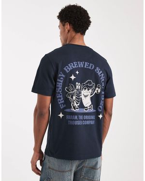 Farah – roderick – t-shirt - Blau